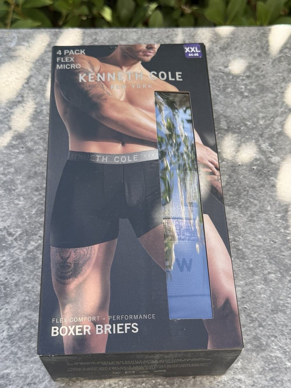 Kenneth Cole 4-Pk Men's Boxers Navy Premium Comfort Performance Microfiber XXL
